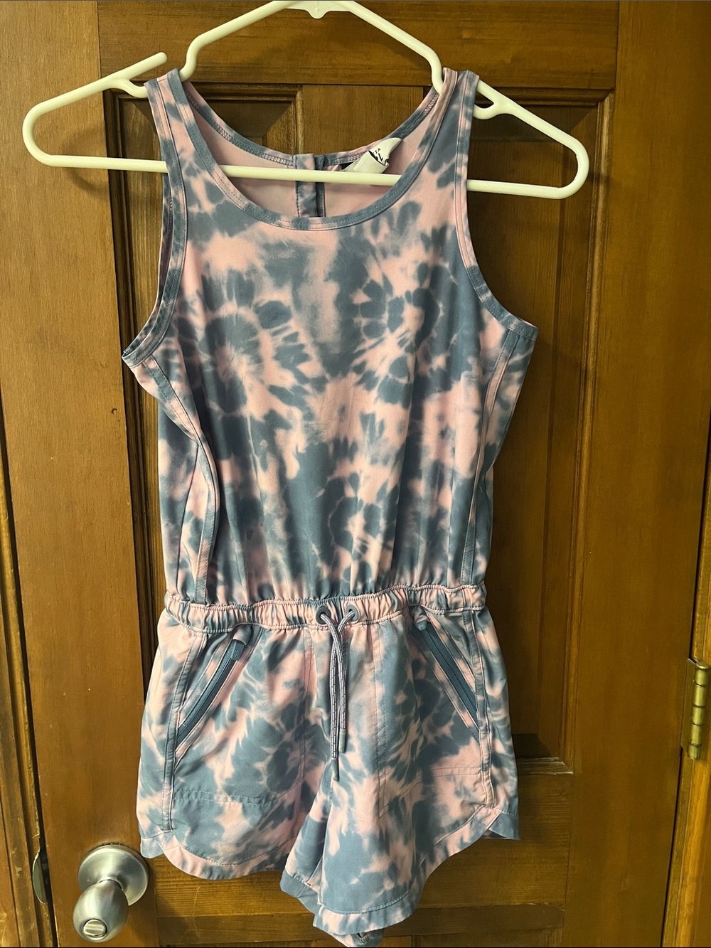 Athleta Girls' Tie-Dye Romper - Pink & Blue